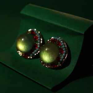 Green Stone Earrings
